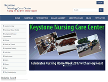 Tablet Screenshot of keystonecarecenter.com